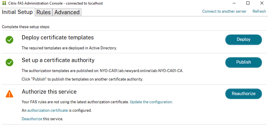 Automating FAS Authorization Certificate renewal